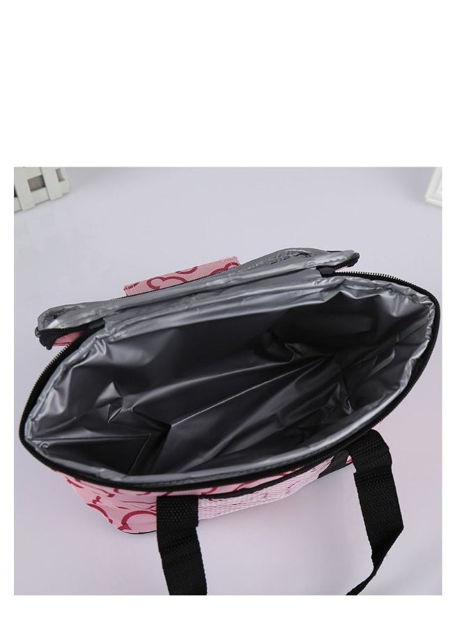 Lunch Box Bag Insulated Pink