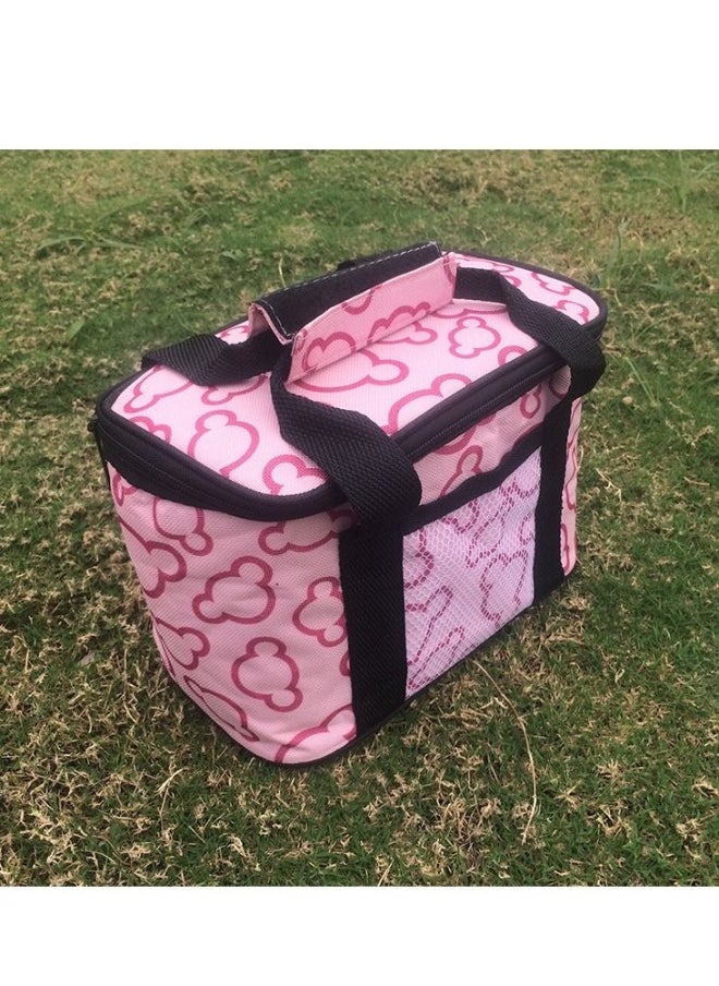 Lunch Box Bag Insulated Pink