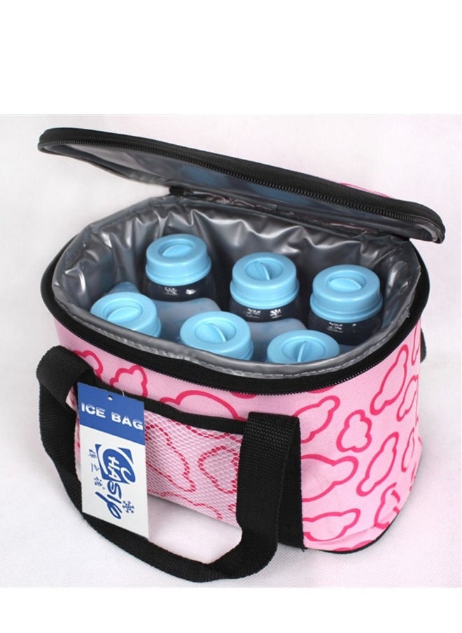 Lunch Box Bag Insulated Pink