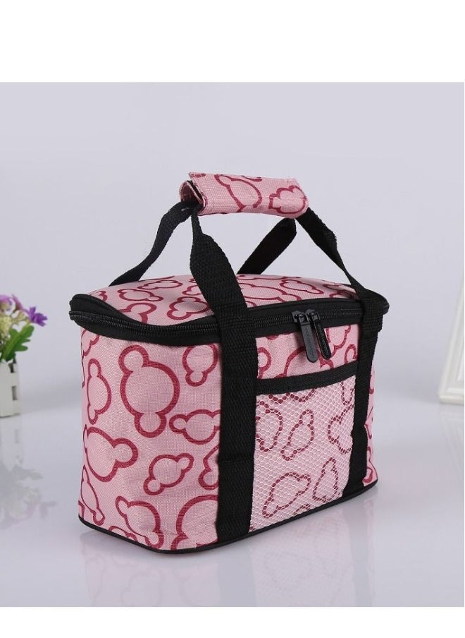 Lunch Box Bag Insulated Pink