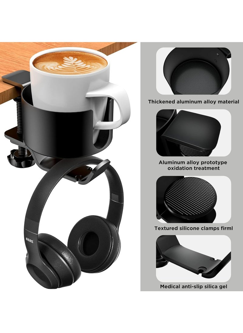 Coffee Cup Organizer and Storage，Kitchen Cabinet Shelf Organizer，Gadget for Tea Cup and Mugs, Save Space(Black)