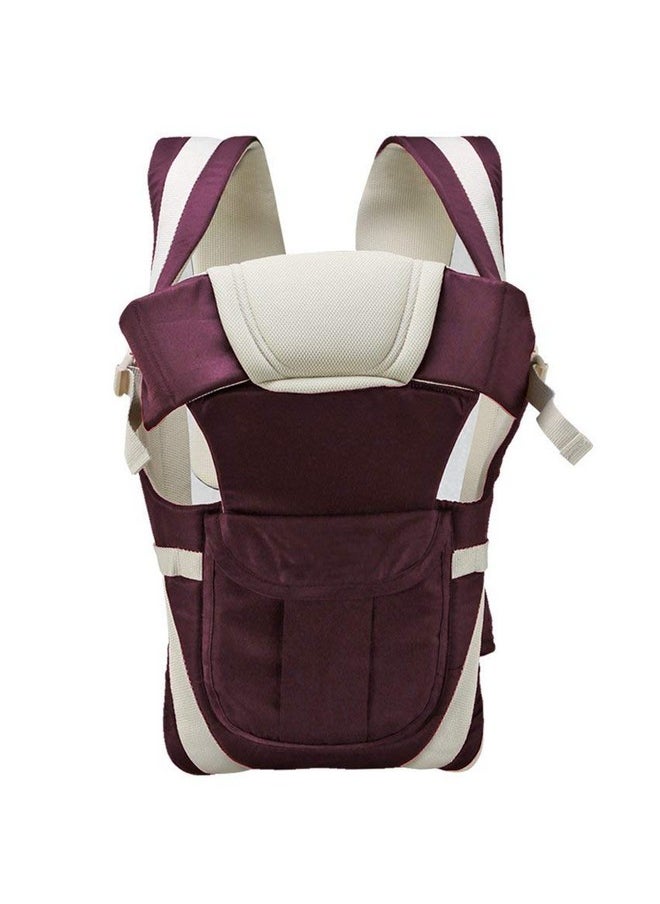 4-In-1 Adjustable Baby Carrier Cum Kangaroo Bag/Baby Carry Sling/Back/Front Carrier For Baby With Safety Belt And Buckle Straps For 0-18 Months Baby(Purple), Kid