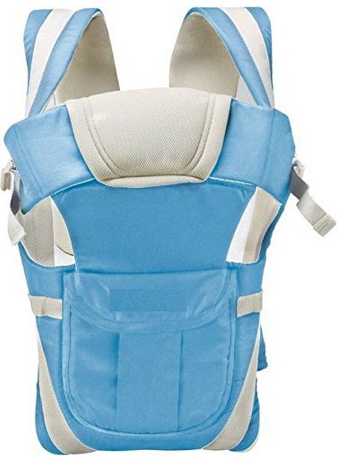 Adjustable Baby Carrier Cum Kangaroo Bag/Baby Carry Sling/Back/Front Carrier For Baby With Safety Belt And Buckle Straps For 0-18 Months Baby (Baby Blue), Toddler