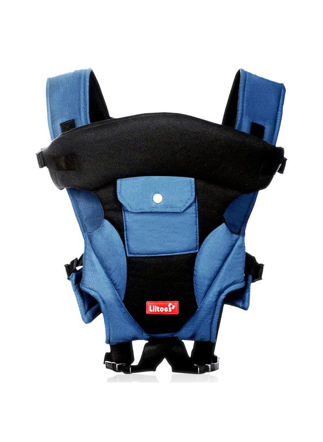 Kid Baby Carrier Bag For 3M To 2Year Baby|Kangaroo Bag With 3 Carry Positions Max Weight Up To 12 Kgs (Blue)