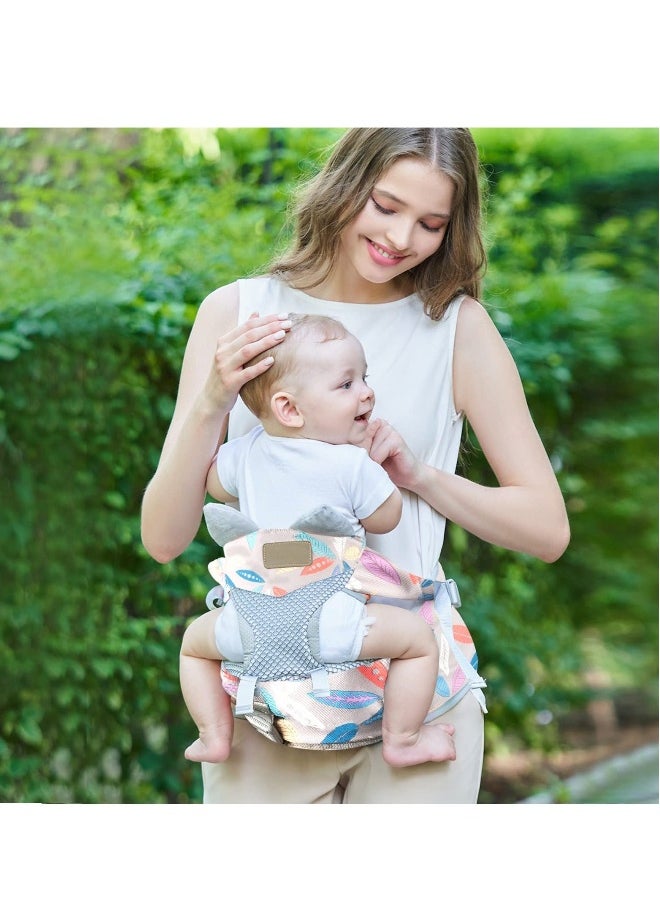 Baby Hip Carrier with Seat, Toddler Breathable Hip Carrier for Baby Child with Adjustable Long Waistbands, Safey No-Slipped Seat