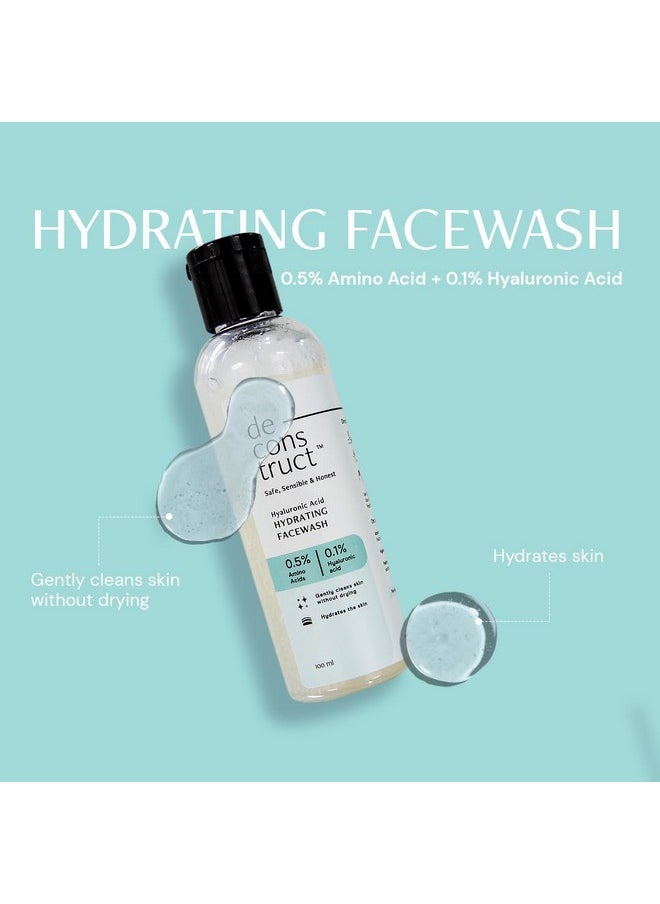 Daily Hydrating Duo - Hydrating Face Wash + Hydrating Face Moisturiser | Face Wash And Moisturizer Duo | Dry And Damaged Skin|