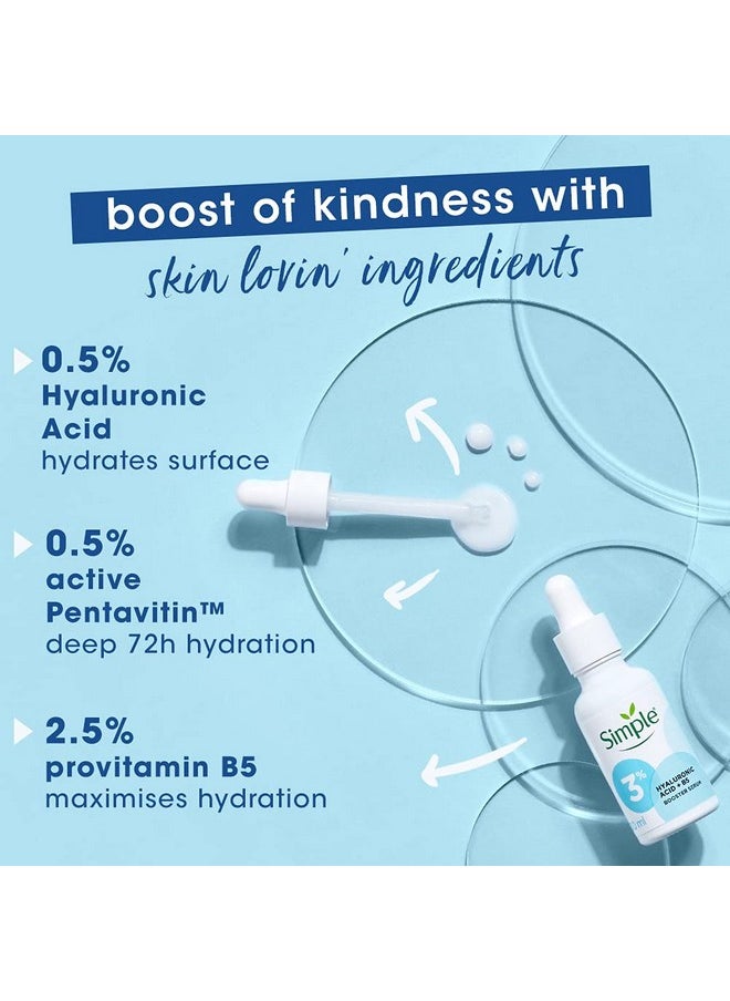 Booster Serum 3% Hyaluronic Acid + Vit B5 30Ml | For Deep Hydration & Instantly Visible Results| For All Skin Types