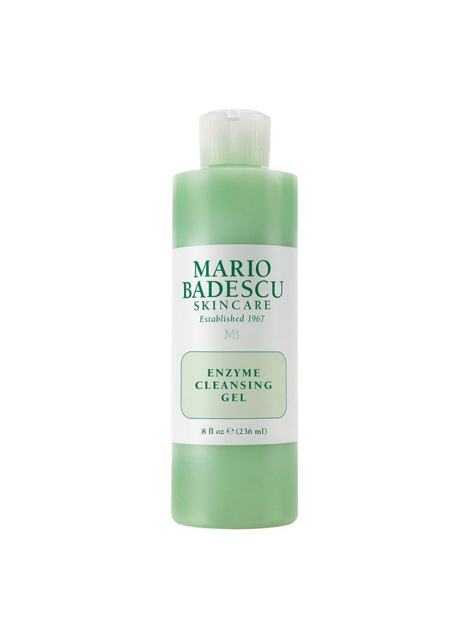 Mario Badescu Enzyme Cleansing Gel For All Skin Types, Oil-Free Face Wash With Grapefruit & Papaya Extract, Remove Excess Oil & Surface Impurities, 236Ml Suitable For Men & Women Daily Skin Care Routine