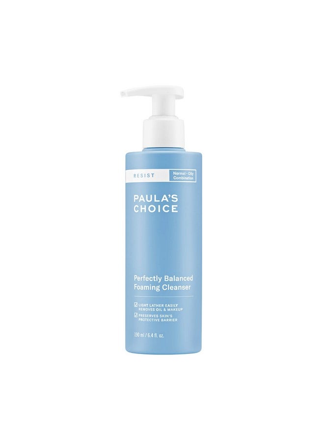 Resist Perfectly Balanced Foaming Cleanser, Hyaluronic Acid & Aloe, Anti-Aging Face Wash, Large Pores & Oily Skin, 190 Ml