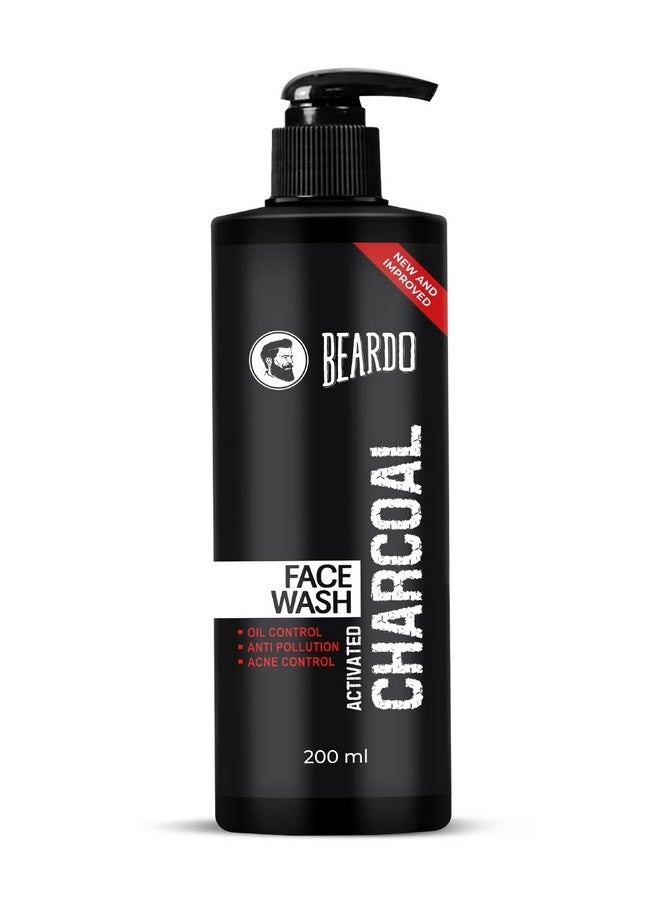 Activated Charcoal Face Wash For Men, 200Ml | For Deep Pore Cleaning And Removes Dirt | Face Wash For Acne And Pimples | Face Wash For Oily Skin