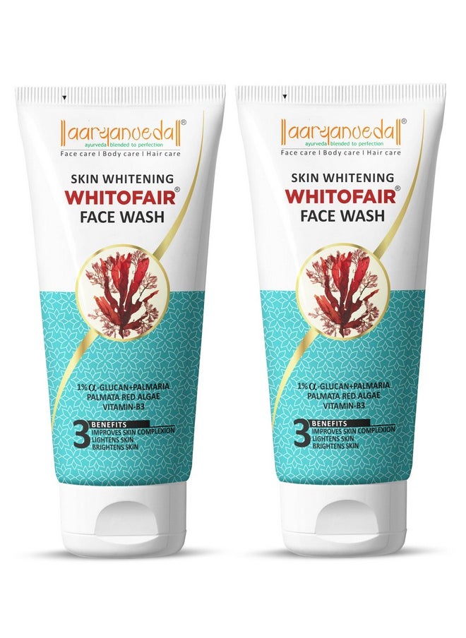 A Skin Brightening Whitofair Facewash, Brightens Up Skin, Regulates Melanin, Adds Radiance To Skin - 60Ml (Pack Of 2)