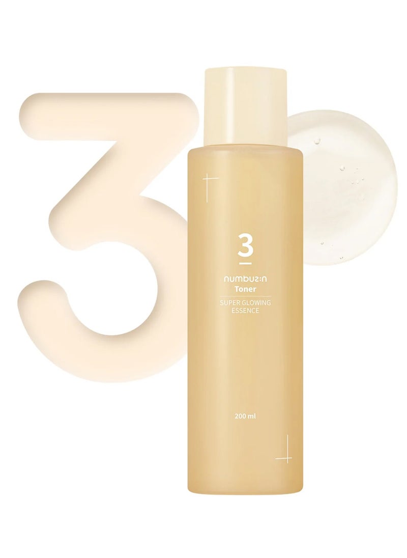 Numbuzin No.3 Super Glowing Essence Toner (200ml)