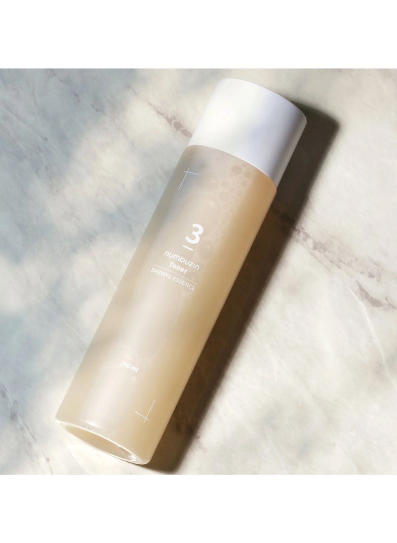 Numbuzin No.3 Super Glowing Essence Toner | Fermented Ingredients, Niacinamide, Galactomyces, glowy Skin Radiance | Korean Skin Care for Face