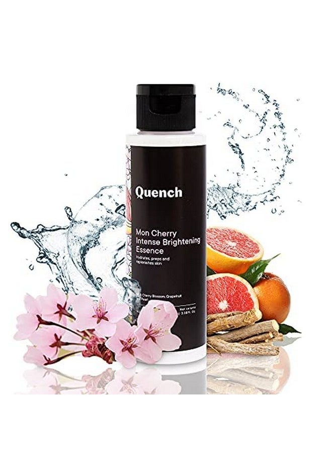 Quench Intense Brightening Face Toner With Cherry Blossom Radiance & Glycerin | Korean Essence For Glowing Skin | Preps, Hydrates & Brightens Skin |Made In Korea (100Ml)