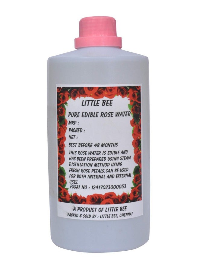 Pure Edible Rose Water, 500Ml