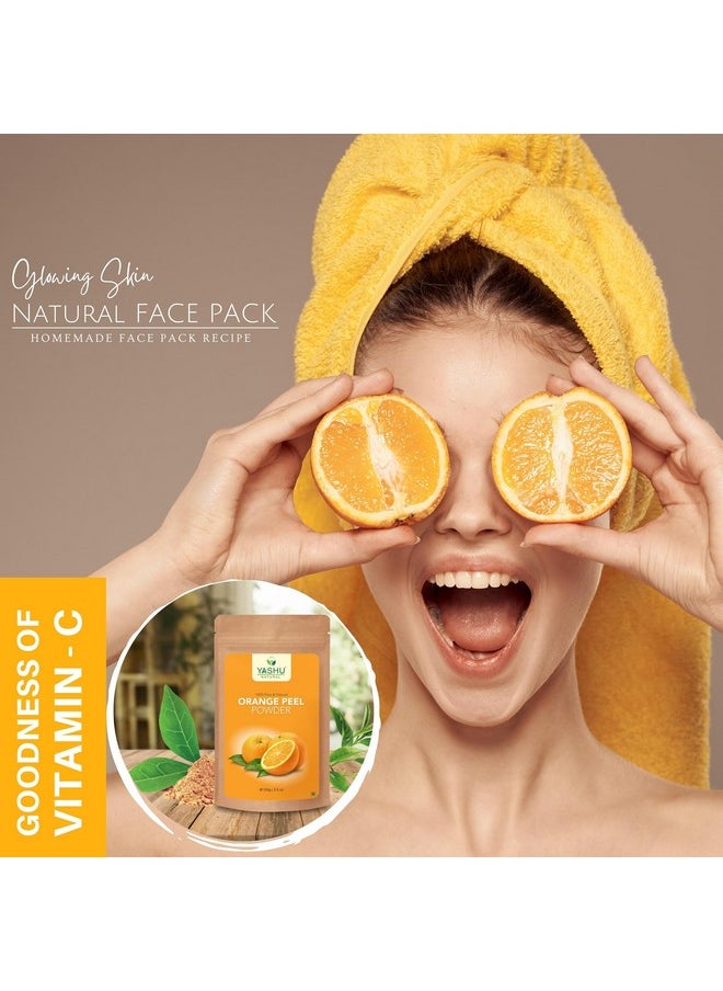 Pure Lemon Peel & Orange Peel Face Pack Powder For Oily Skin & Pore Cleansing (200G)
