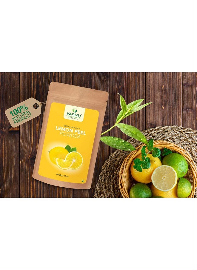 Pure Lemon Peel & Orange Peel Face Pack Powder For Oily Skin & Pore Cleansing (200G)