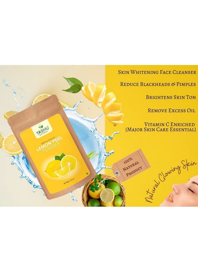 Pure Lemon Peel & Orange Peel Face Pack Powder For Oily Skin & Pore Cleansing (200G)
