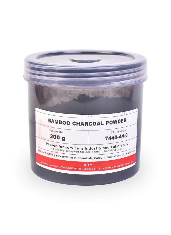 Activated Charcoal Powder - 200 Grams For Facemask, Diy Beauty Products, Make Up, Cosmetics, Soap Making & Personal Care For Face, Hair, Body