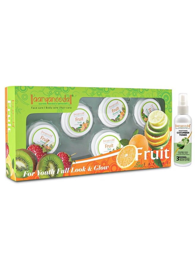 Fruit Facial Kit 210Gm And Coloured & Cucumber Face Toner 100Ml