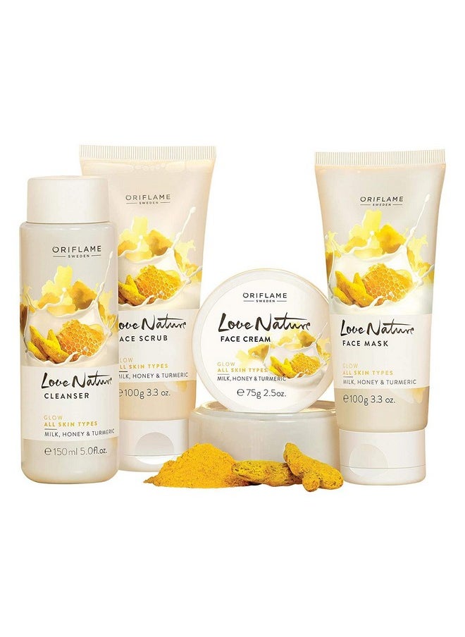 Love Nature Radiance Facial Kit With Organic Milk, Honey And Turmeric 250Gm