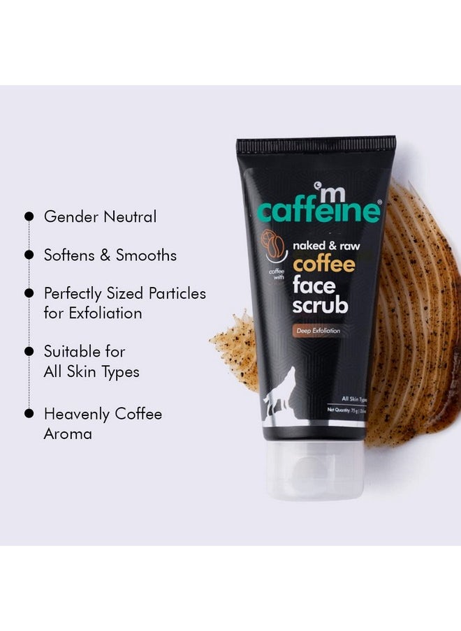 Coffee Face & Body Scrub Combo For Tan Removal | Exfoliating Detan Scrubs For Soft & Smooth Skin | Removes Tan, Blackheads And Dirt | For Men & Women | 175Gm Value Pack