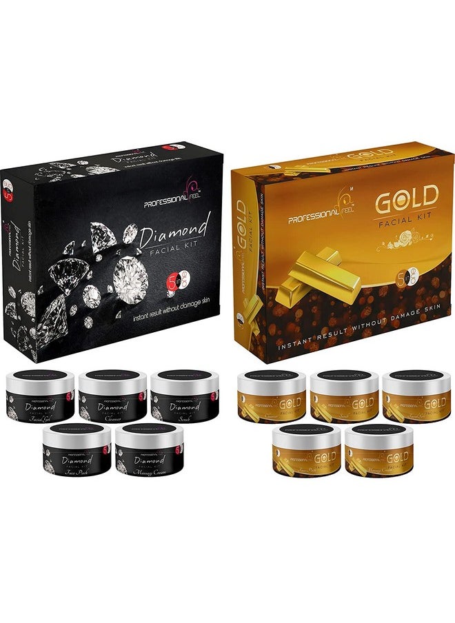 Diamond + Gold Facial Kit, Sp. Combo For Women (250 + 250 Gm)