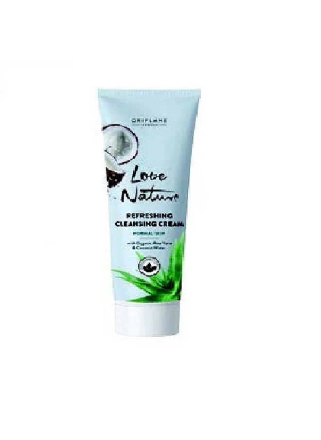 Love Nature Refreshing Cleansing Cream With Organic Aloe Vera & Coconut Water