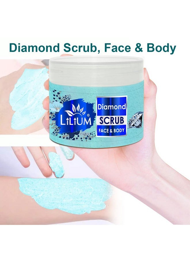 Diamond Face & Body Scrub, 250Gm, Radiant Skin With Fairness