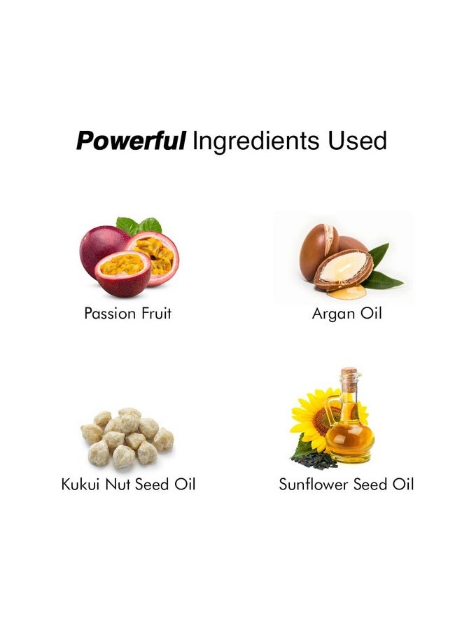 Passion Fruit And Silk Protein Facial Kit, Reduces Dryness, Dullness, Improved Skin Texture With Kukui Nut, Sunflower Seed Oil For Glow & Radiant Skin, 400Ml