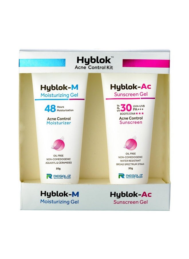 Hyblok Acne Control Kit | Moisturzing Gel & Sunscreen Gel