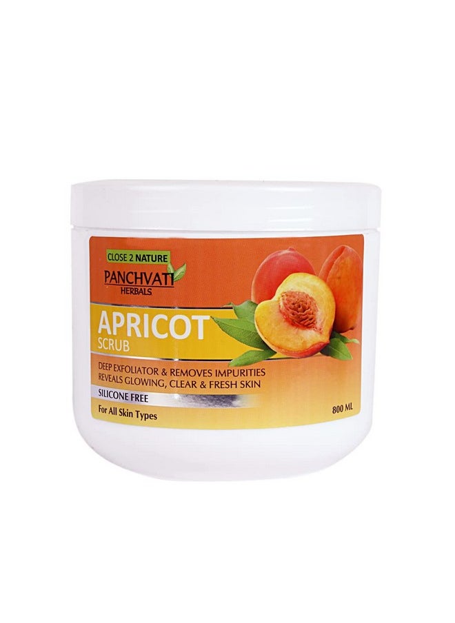 Herbals Regular Apricot Scrub For Better Skin Tone & Removing Wrinkles- 800 Ml.