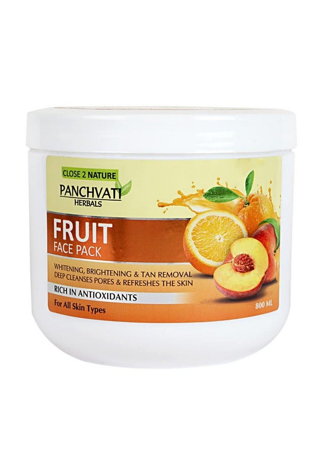 Herbals Regular Fruit Face Pack | Restore Lost Shine & Glow Of Skin - 800 Ml