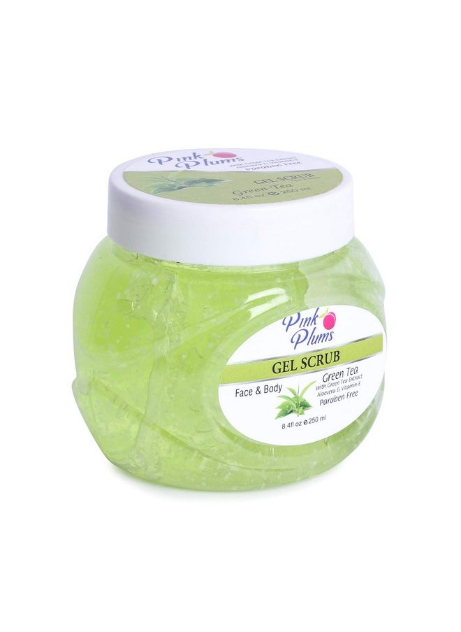 Green Tea Scrub, Gel Scrub, Face Pack And Facial Gel For Face, Body With Vitamin-E, For Women And Men (All Skin Type) 250Ml Each - Pack Of 4, Combo Offer