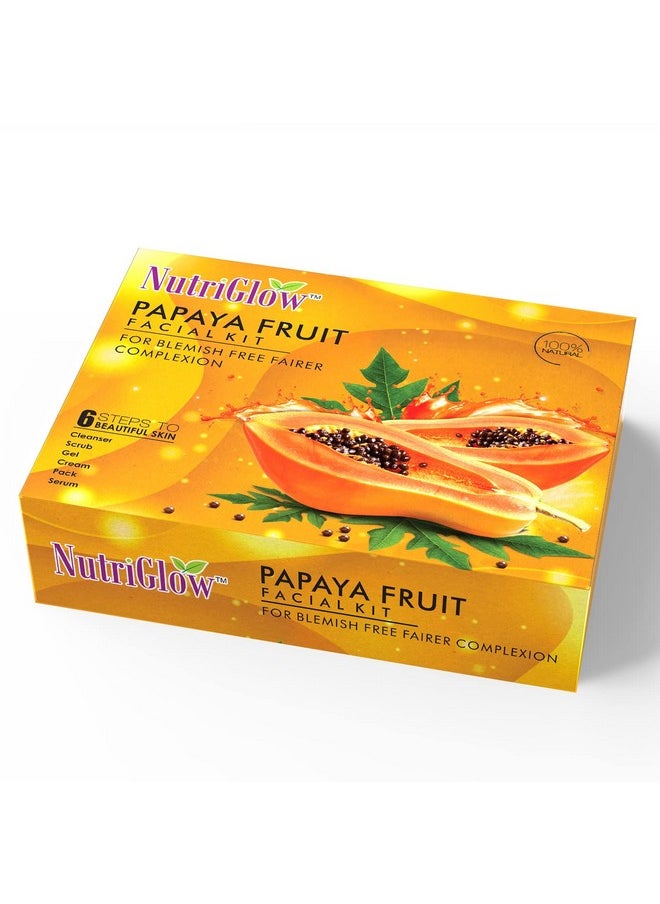 Papaya Fruit Facial Kit For Men, Women For Glowing Skin (250 Gm + 10 Ml)