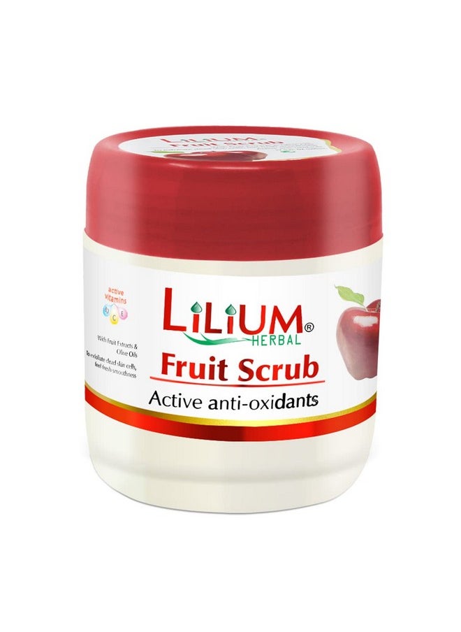 Fruit Face Scrub Active Anti-Oxidants With Fruit Extracts & Olive Oils To Exfoliate Dead Skin Cells 500 Gm.