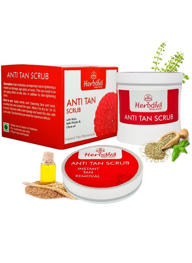 Anti Tan Face Scrub 250Ml | Enriched With Clove Oil & Milk Protein | For Instant Tan Removal, Beauty Forever