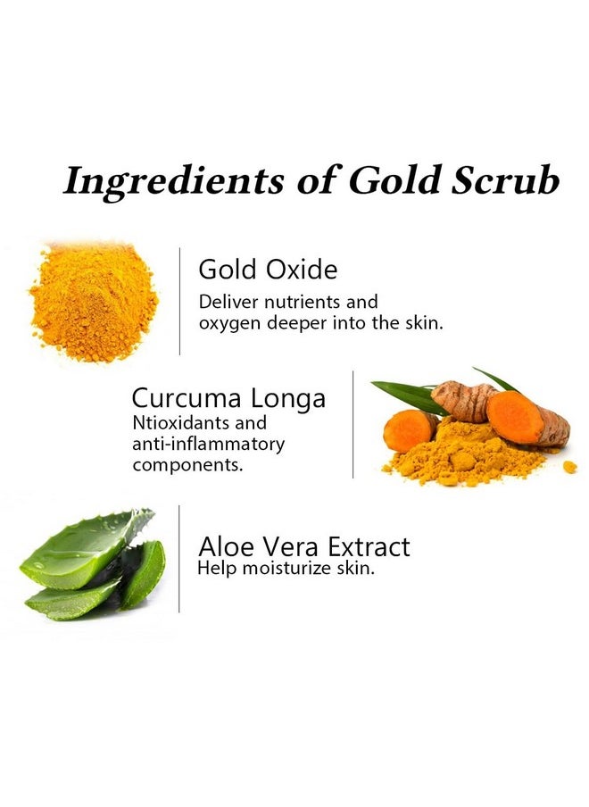 Herbal Gold Face Scrub 900Ml, Anti-Wrinkle, Re-Hydrating, Fairer Glow, Radiant Complexion, Leaves Skin Fresh & Glowing, Anti-Aging, Unclogged Pores, Brighter Complexion, All Skin Types