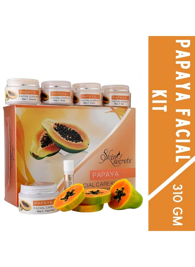 Papaya Facial Kit With Papaya Extract To Prevent Pigmentation & Lighten Blemishes, 310Gm (Pack Of 6)