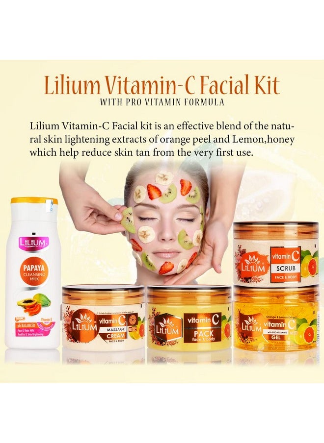 Vitamin C Facial Kit 1100G | Complete Skincare Set For Brighter, Healthier & More Radiant Skin Tone | Radiant & Youthful Complexion | For Women & Men | 100% Vegan | All Skin Types