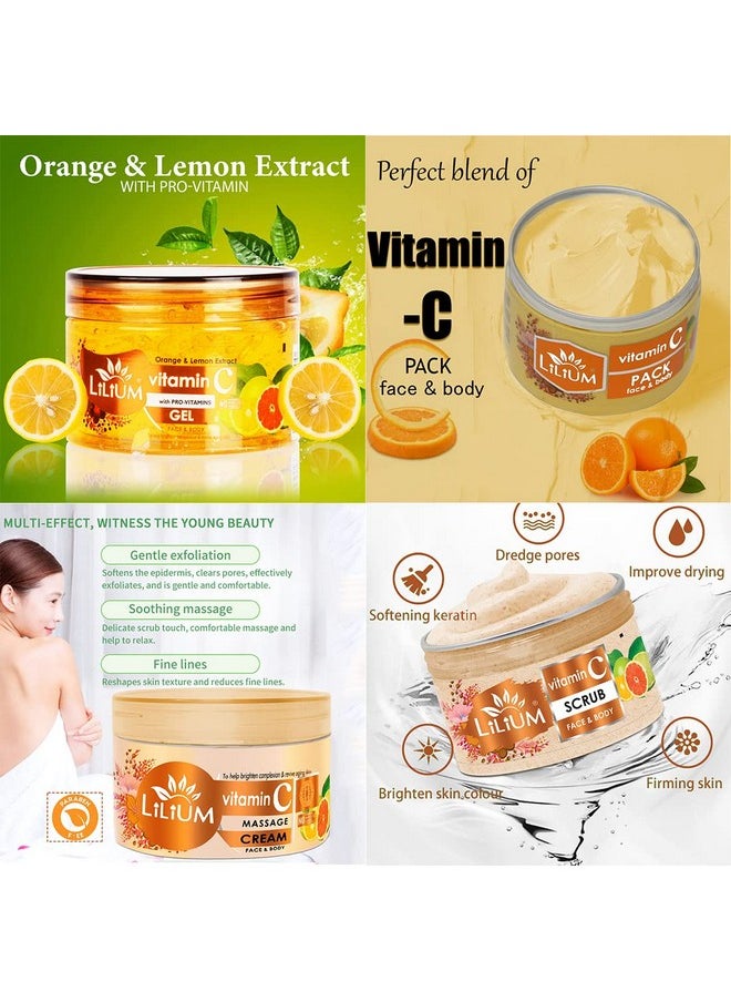 Vitamin C Facial Kit 1100G | Complete Skincare Set For Brighter, Healthier & More Radiant Skin Tone | Radiant & Youthful Complexion | For Women & Men | 100% Vegan | All Skin Types