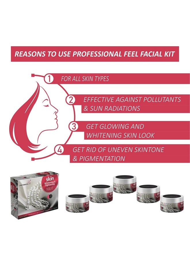 Skin Whitening & Tightening Facial Kit (Set Of 5) 500 Gm