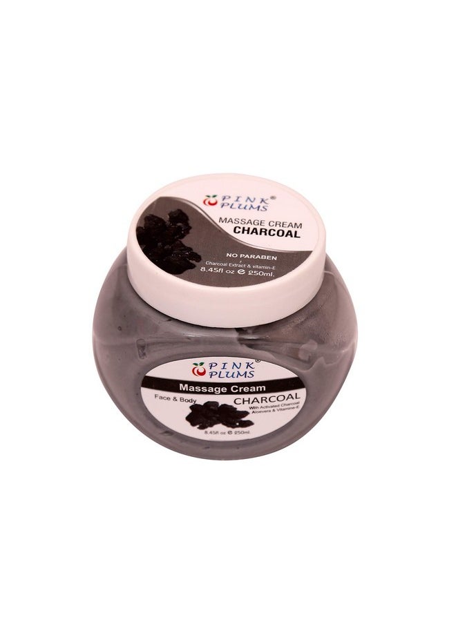 Charcoal Massage Cream And Charcoal Scrub With Vitamin E, 250Ml Each (Pack Of 2) (For Women'S And Men'S) All Skin Type