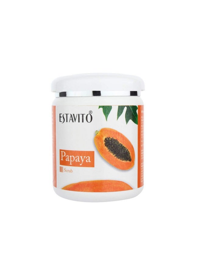 Papaya Scrub 500Gm For Clear And Brighter Skin Removes Sun Tan Pigmentation Scar | All Types Of Skin