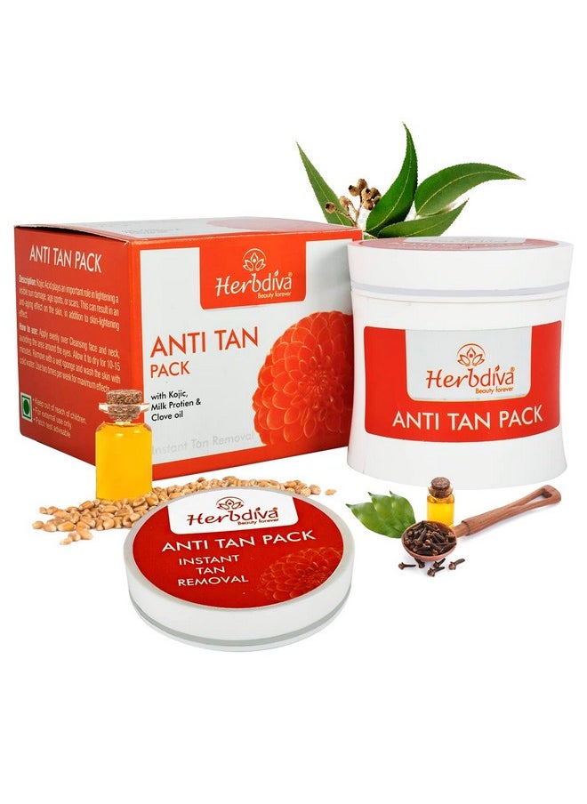 Anti Tan Face Pack 250Ml | Enriched With Clove Oil & Milk Protein | For Tan Removal, Beauty Forever