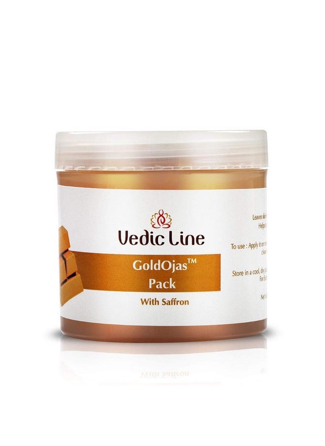 Vedicline Gold Ojas Pack Reduce Dullness, Anti-Ageing & Improve Skin Elasticity With Gold Dust & Saffron For Glowing Skin,100Ml