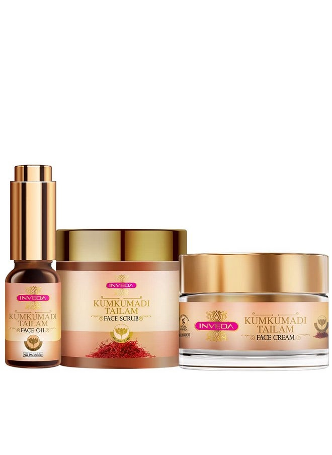 Kumkumadi Tailam Combo Prevents 9 Skin Problems (Pigmentation, Acne Spots, Dark Circles, Sun Tan, Blemish, Wrinkles, Dull Skin, Skin Infection, Bruises) With The Saffron And Turmeric Goodness, Christmas & New Year Gifts, 160Ml
