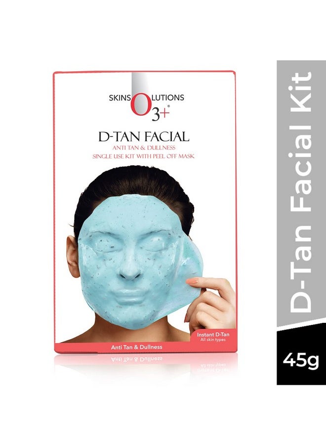 D-Tan Facial Kit For Tan Removal & Skin Lightening 45G | Detan Facial Kit For Tan Removal