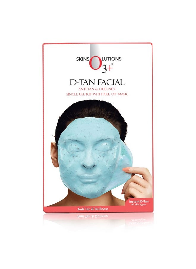 D-Tan Facial Kit For Tan Removal & Skin Lightening 45G | Detan Facial Kit For Tan Removal