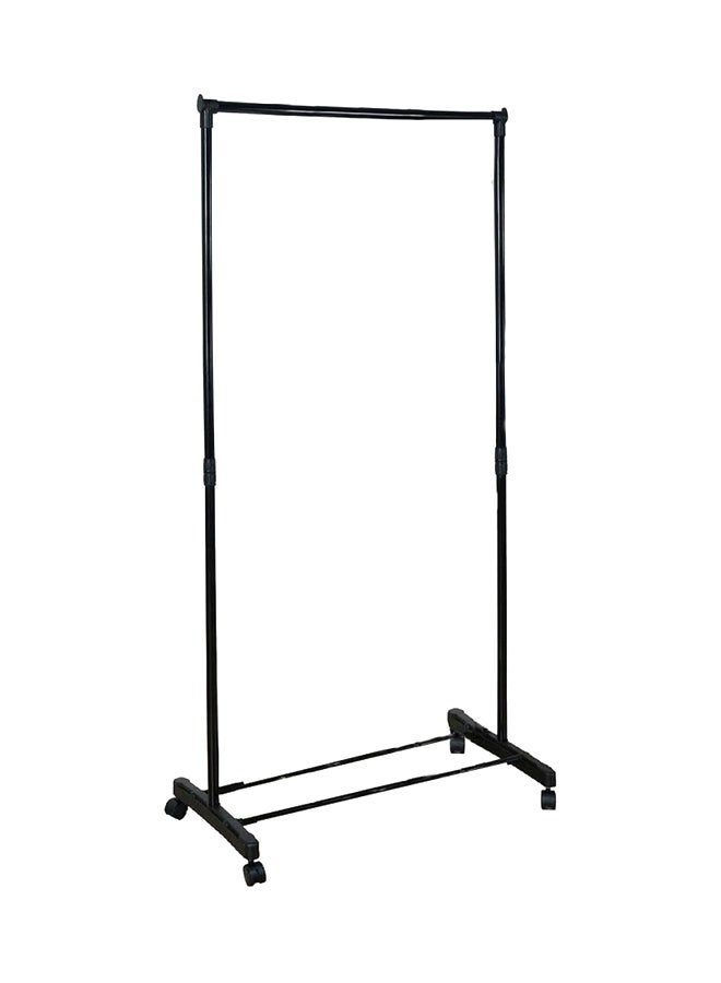 Cloths Rack With Wheels Black